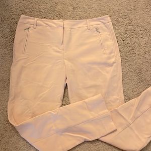 Ankle length light pink dress pants